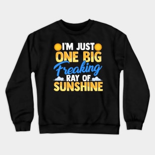 I'm Just One Big Freaking Ray Of Sunshine Crewneck Sweatshirt